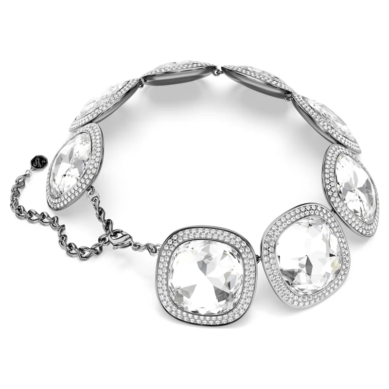 Collier Swarovski - Una - Blanc & Noir