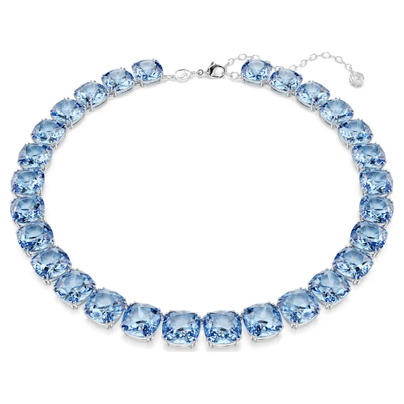 Collier Swarovski - Millenia - Taille coussin - Bleu & Argenté