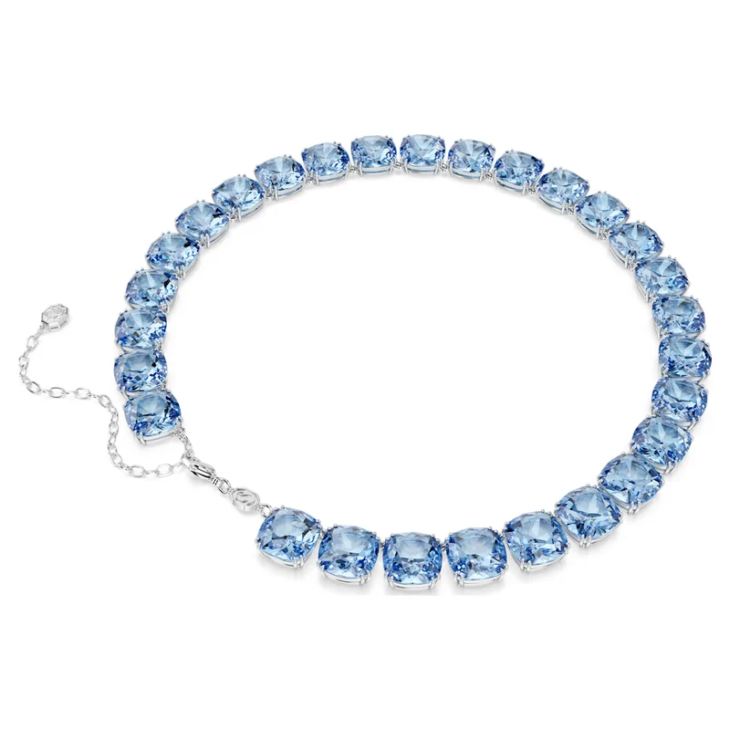 Collier Swarovski - Millenia - Taille coussin - Bleu & Argenté