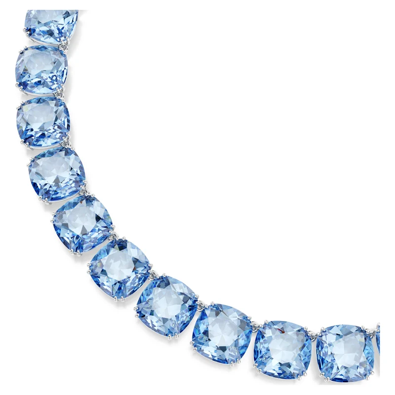 Collier Swarovski - Millenia - Taille coussin - Bleu & Argenté