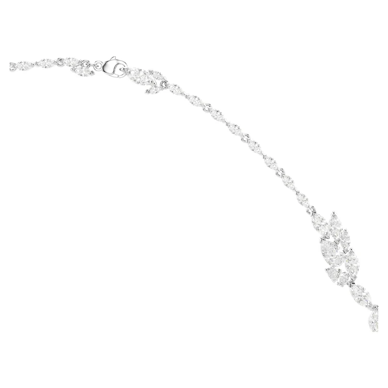 Collier Swarovski - Mesmera - Taille marquise - Sautoir 90 cm - Blanc & Argenté