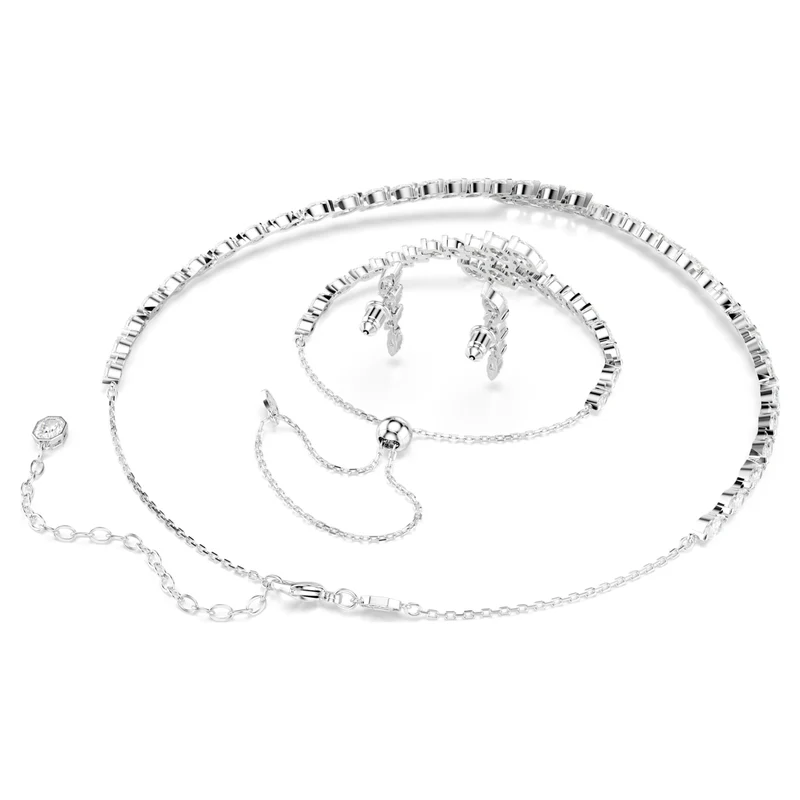 Parure Swarovski - Mesmera - Taille marquise - Blanc & Argenté