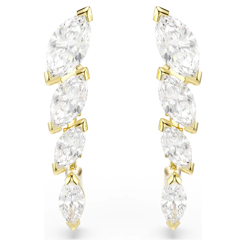 Parure Swarovski - Mesmera - Taille marquise - Blanc & Doré