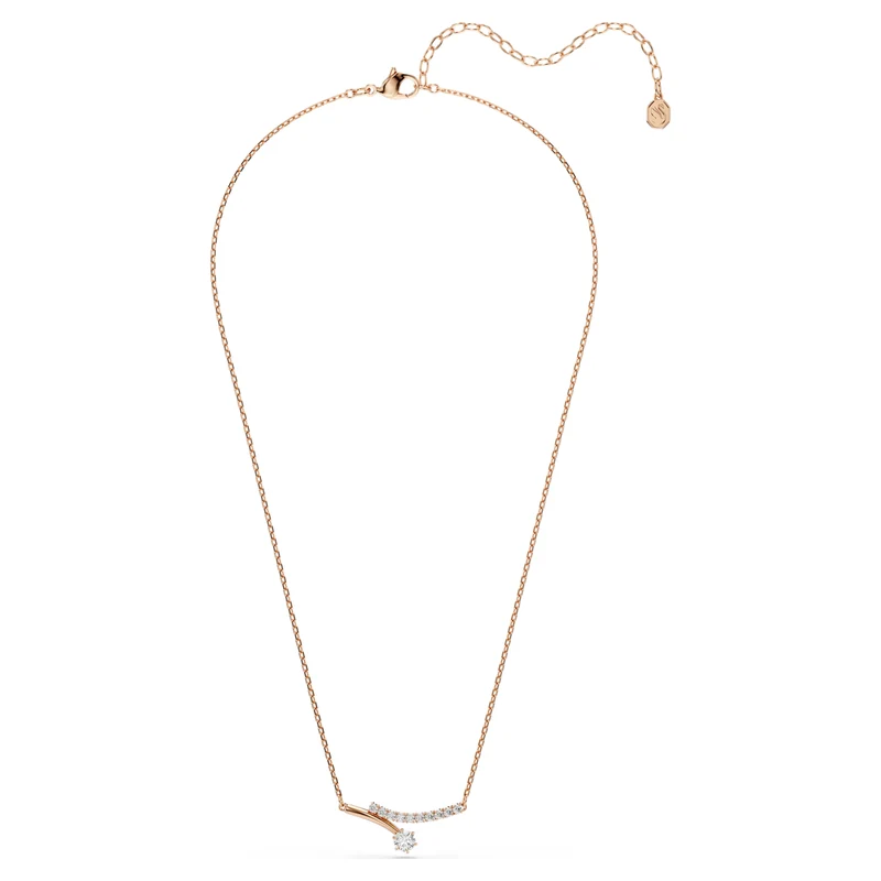 Collier Swarovski - Matrix - Taille ronde - Longueur ajustable - Blanc & Rosé