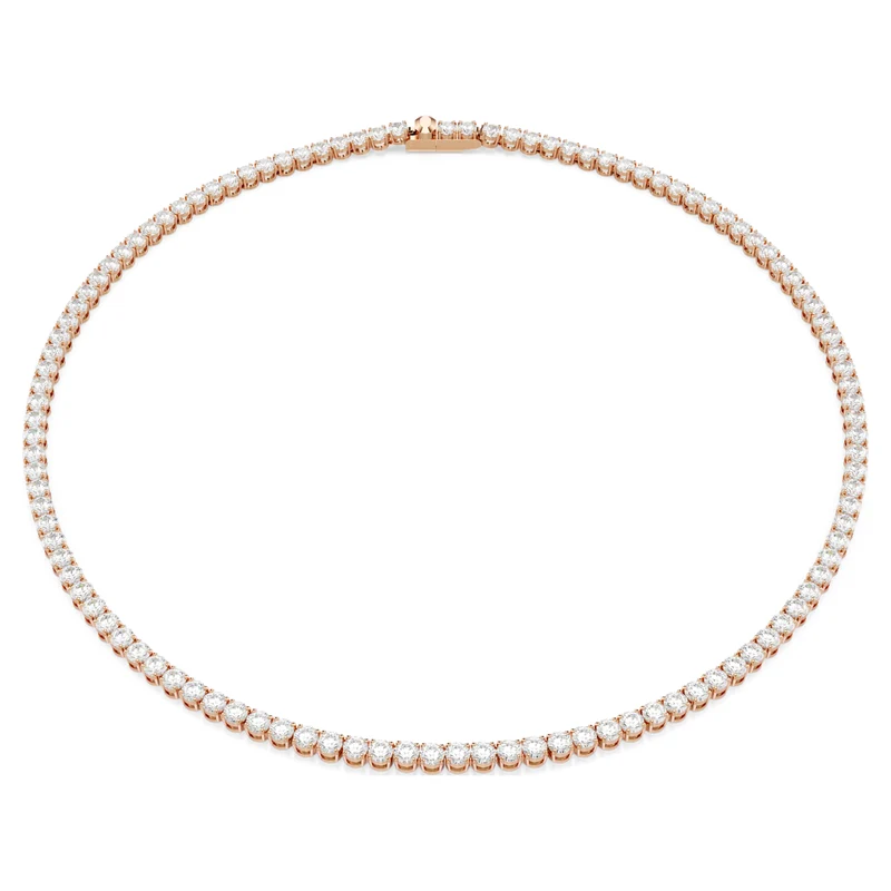 Collier Swarovski - Matrix - Taille ronde - Blanc & Rosé