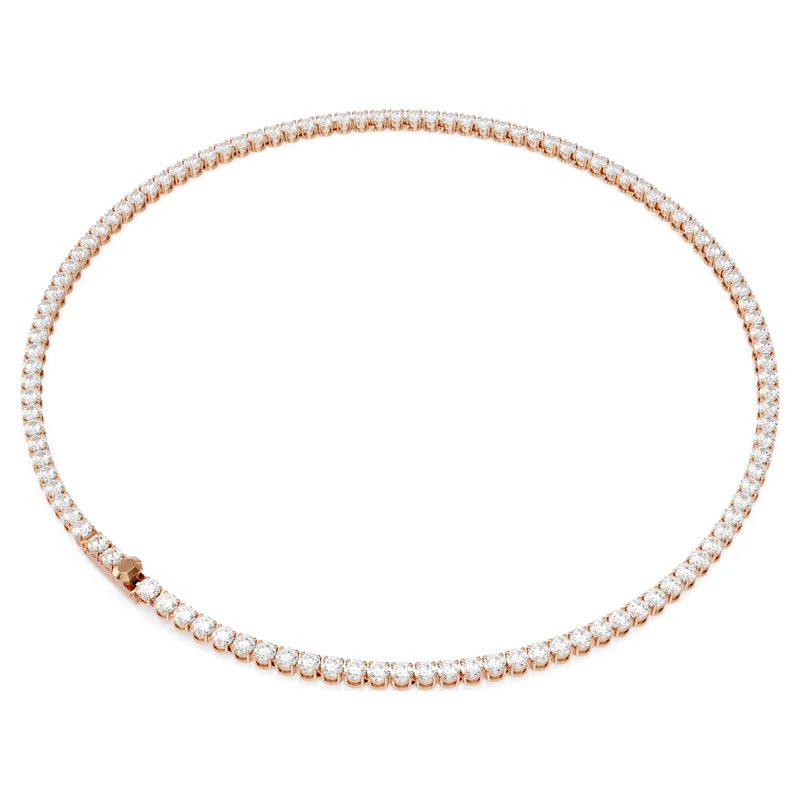 Collier Swarovski - Matrix - Taille ronde - Blanc & Rosé