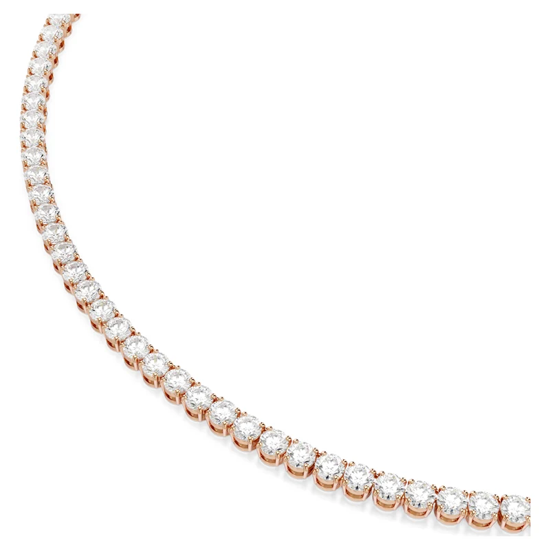 Collier Swarovski - Matrix - Taille ronde - Blanc & Rosé