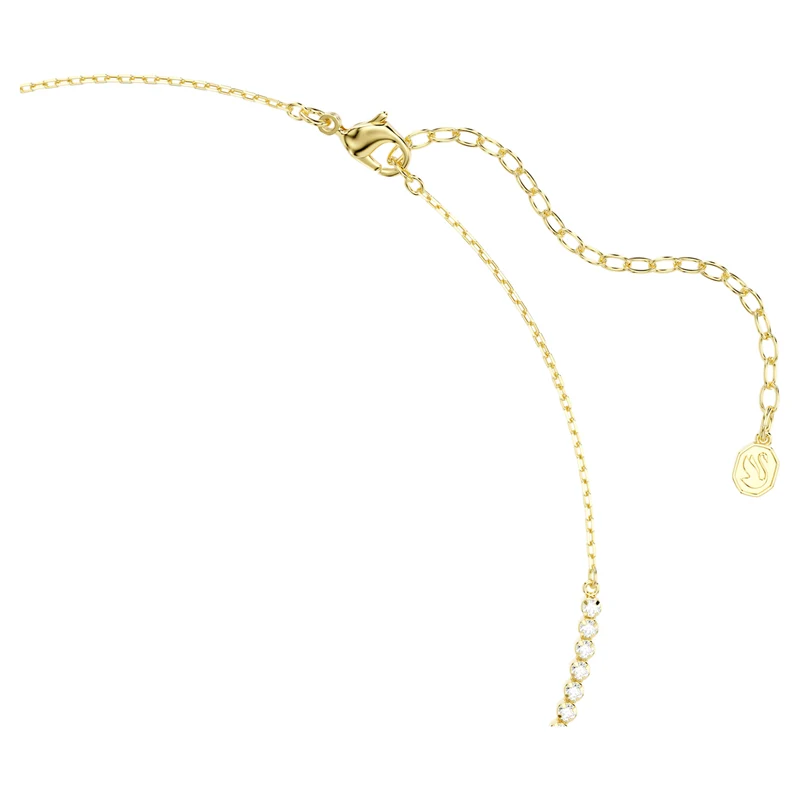 Collier Swarovski - Mesmera - Tailles variées - Forme en V - Blanc & Doré