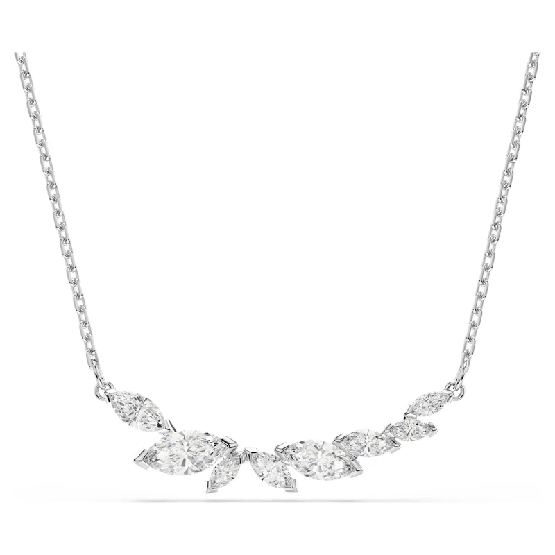 Collier Swarovski - Mesmera - Taille marquise - Blanc & Argenté