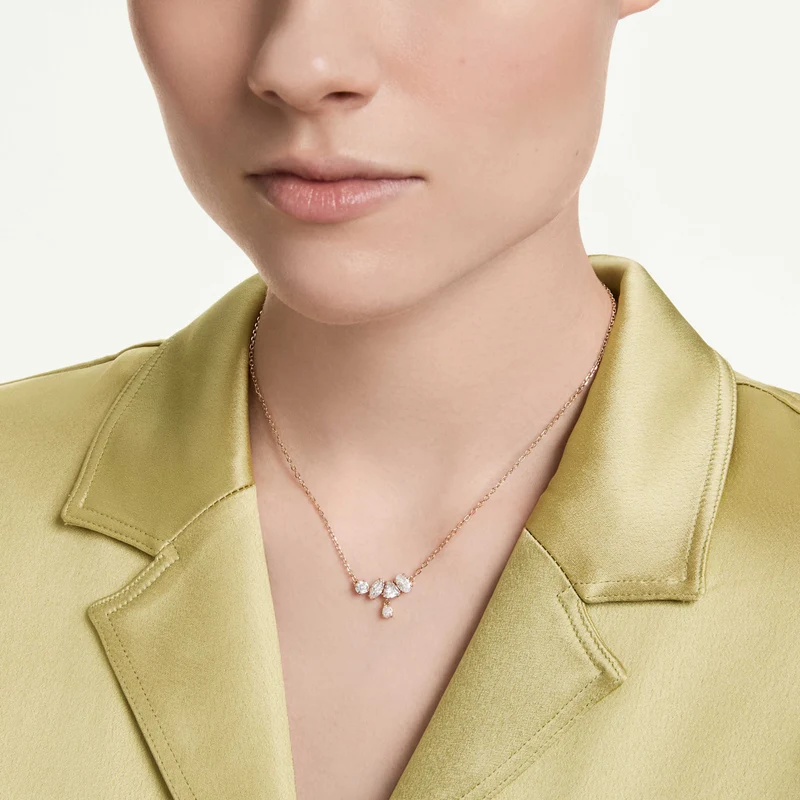 Collier Swarovski - Mesmera - Tailles variées - Blanc & Rosé