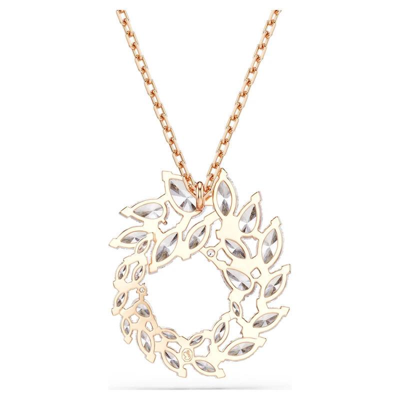 Pendentif Swarovski - Mesmera - Taille marquise - Longueur ajustable - Blanc & Rosé