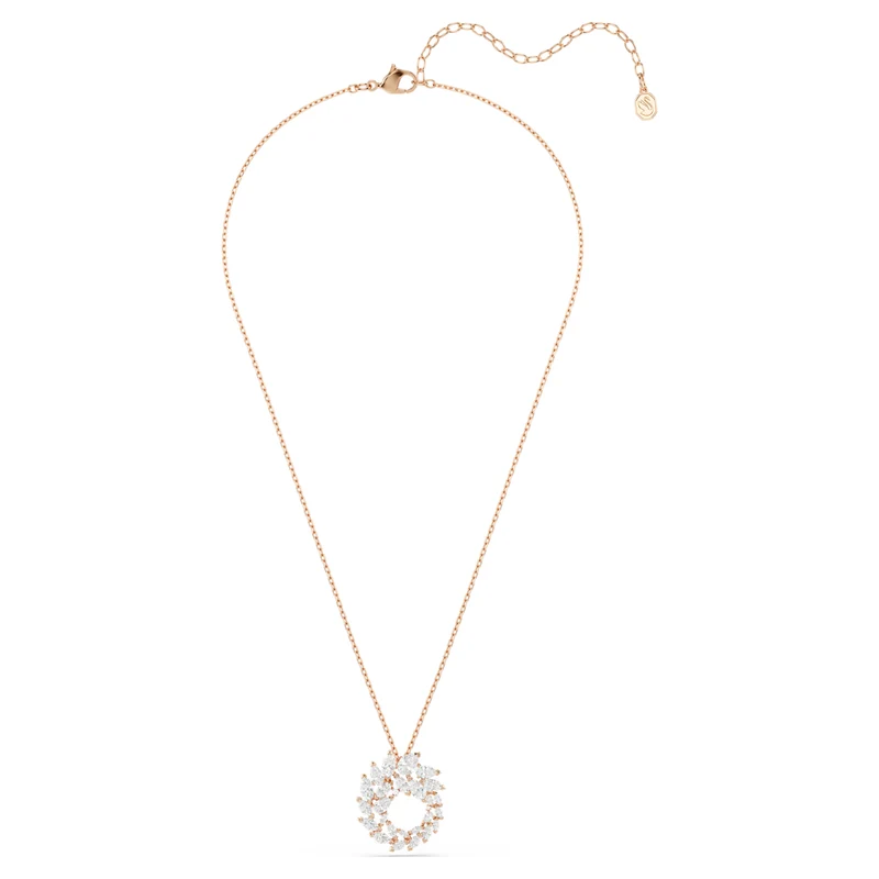 Pendentif Swarovski - Mesmera - Taille marquise - Longueur ajustable - Blanc & Rosé