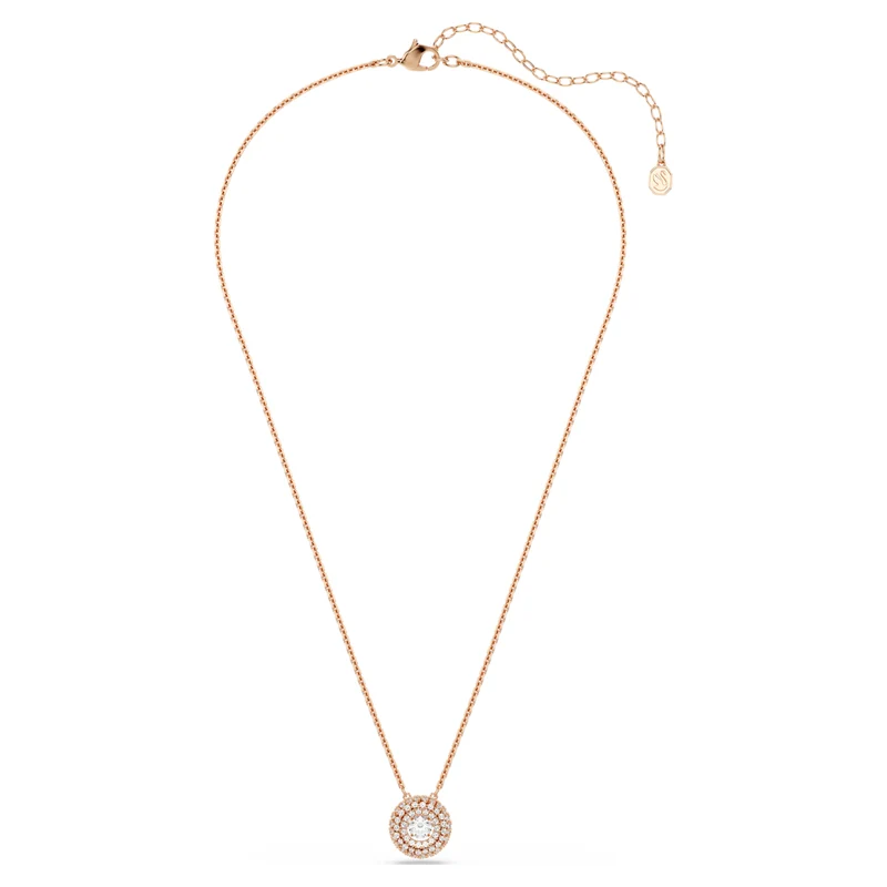 Pendentif Swarovski - Sublima - Taille ronde - Blanc & Rosé