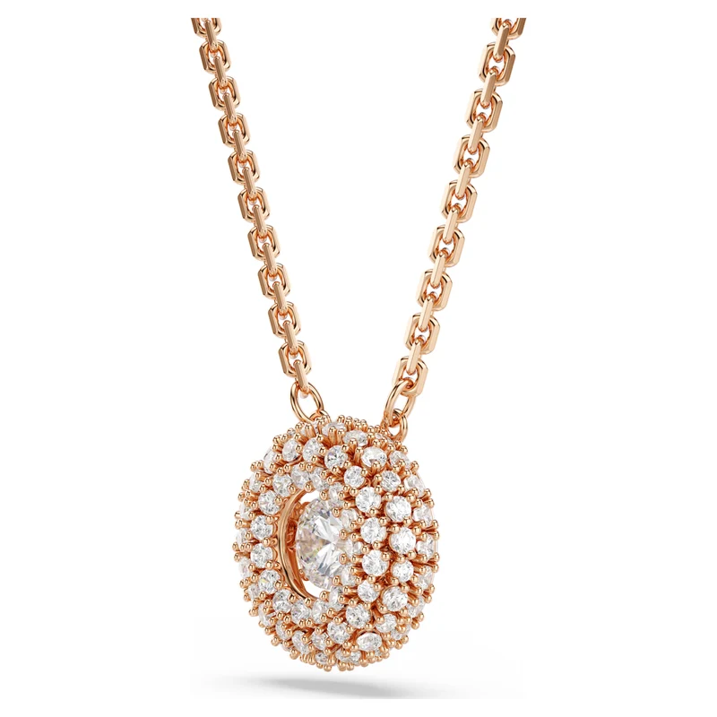 Pendentif Swarovski - Sublima - Taille ronde - Blanc & Rosé