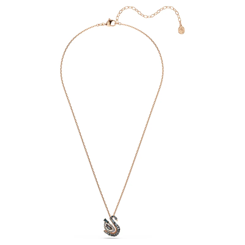 Pendentif Swarovski - Swan - Gris & Rosé