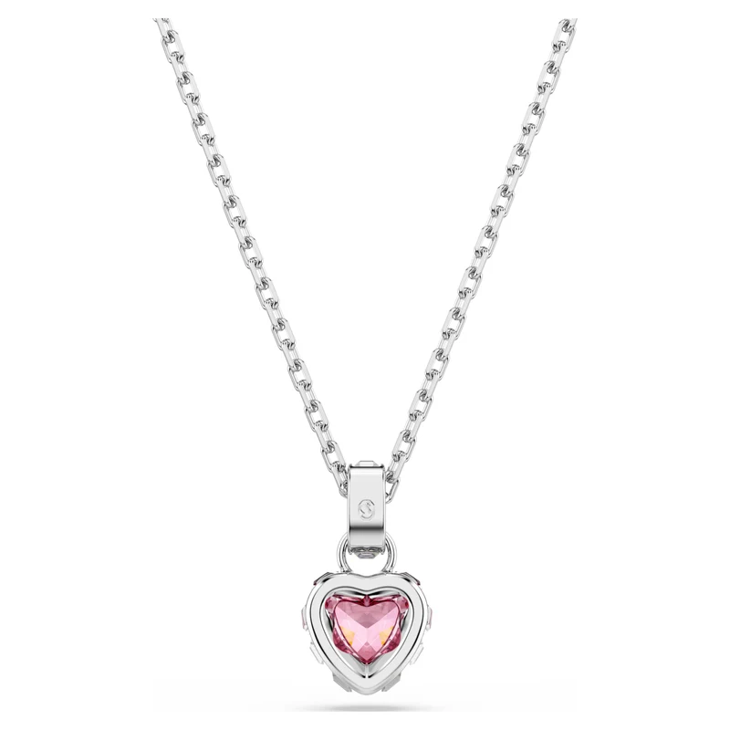 Pendentif Swarovski - Chroma - Tailles variées - Rose & Argenté