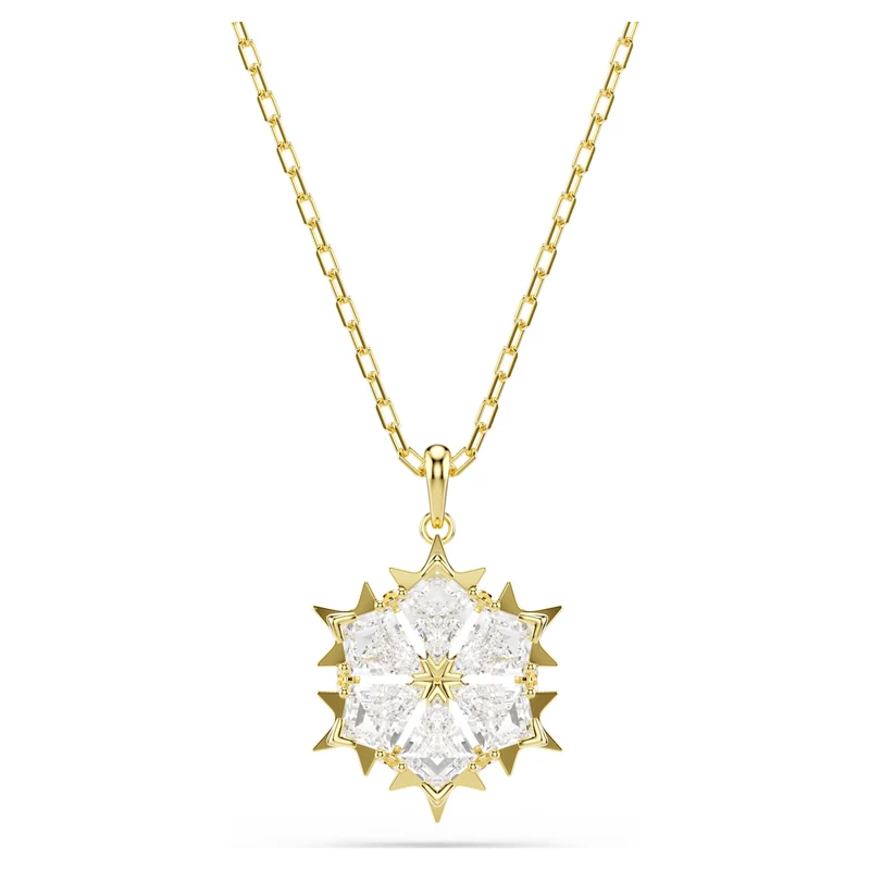 Pendentif Swarovski - Magic - Flocon de neige - Blanc & Doré