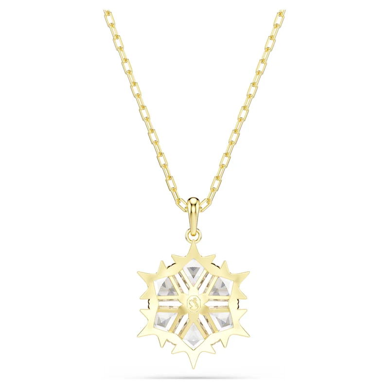 Pendentif Swarovski - Magic - Flocon de neige - Blanc & Doré
