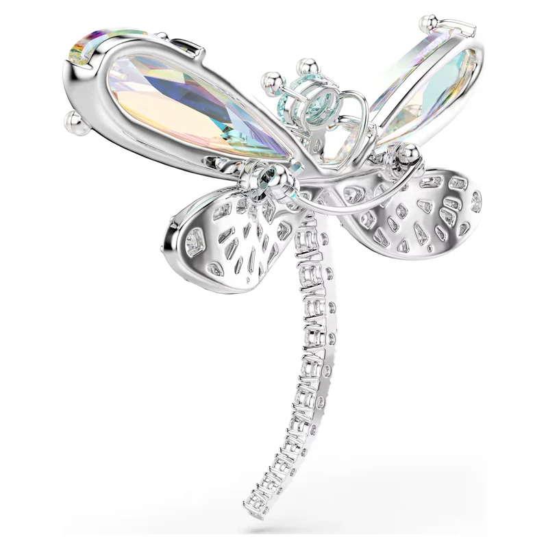 Pendentif et broche Swarovski - Ariana Grande x Swarovski - Libellule - Blanc & Argenté