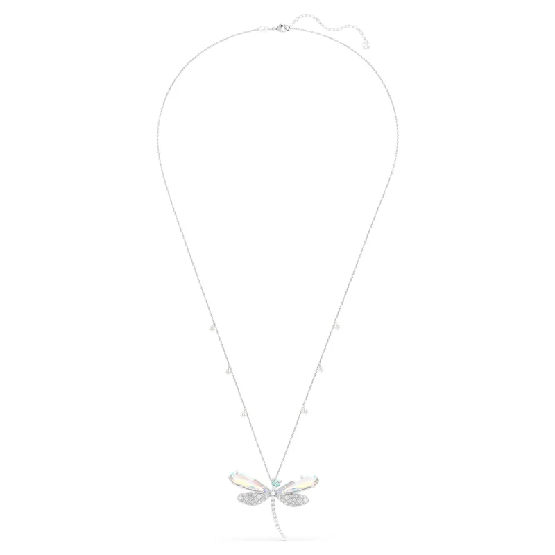 Pendentif et broche Swarovski - Ariana Grande x Swarovski - Libellule - Blanc & Argenté