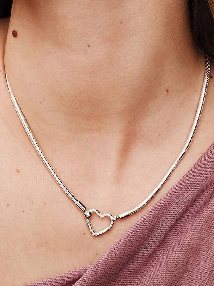 Collier Maille Serpent Fermoir Cœur Argent Réf. 393377C00 | Pandora