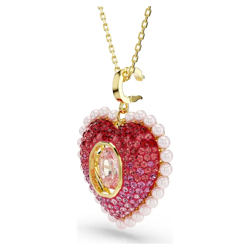 Pendentif Swarovski - Idyllia - Cœur - Tailles variées - Rose & Doré