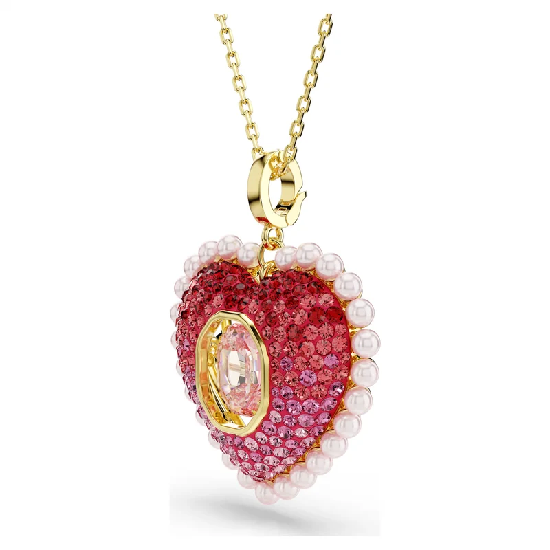 Pendentif Swarovski - Idyllia - Cœur - Tailles variées - Rose & Doré