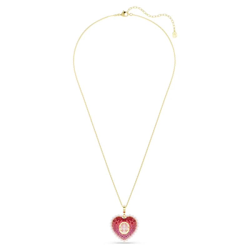 Pendentif Swarovski - Idyllia - Cœur - Tailles variées - Rose & Doré