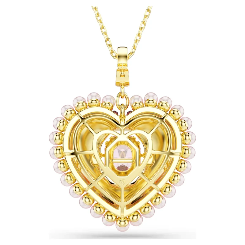 Pendentif Swarovski - Idyllia - Cœur - Tailles variées - Rose & Doré