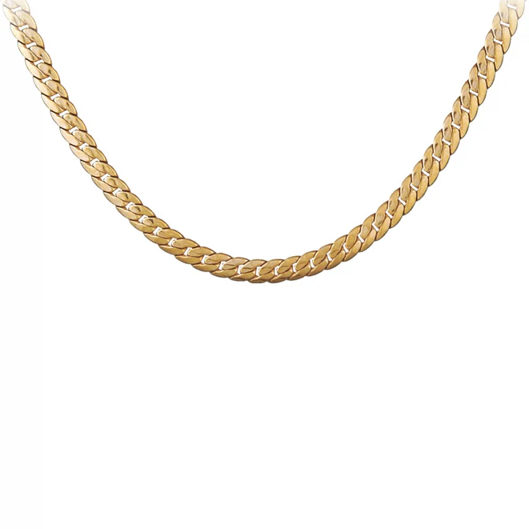 Collier maille texturé – Plaqué or | Azuline