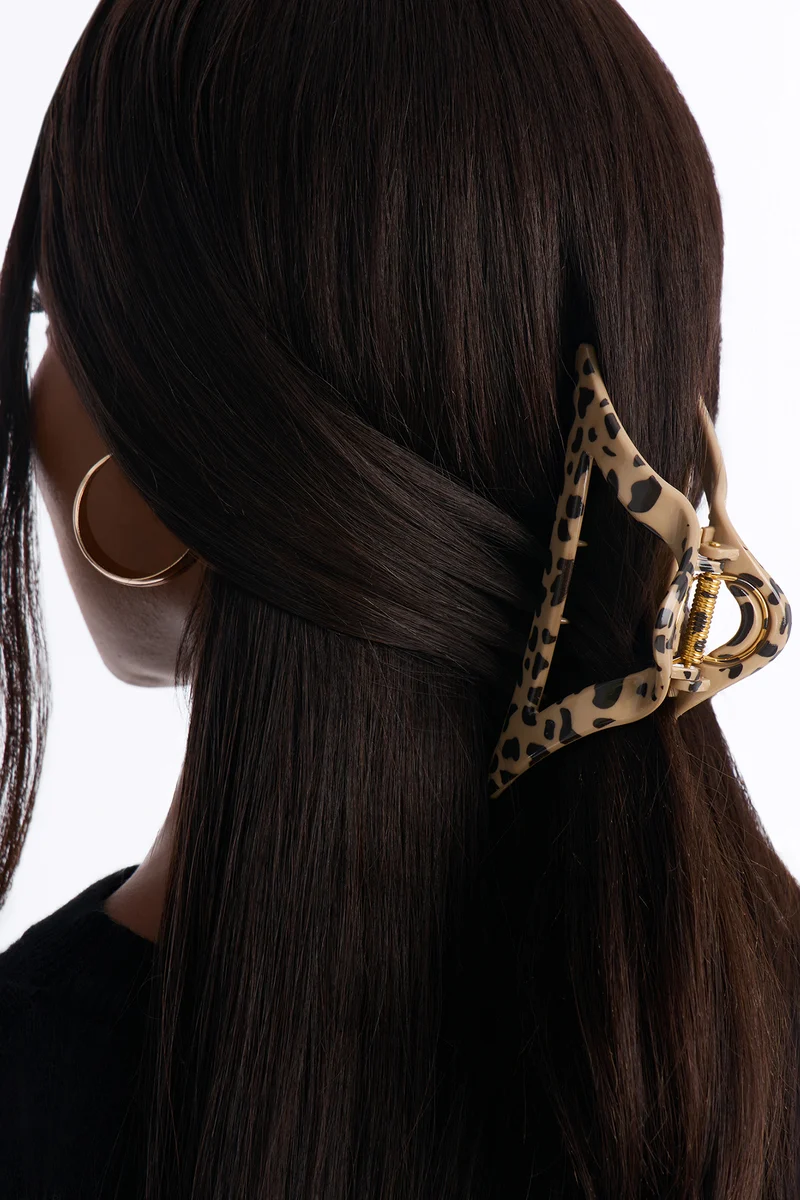 A Girl With Claws 5 Piece Claw Clip Set - Leopard
