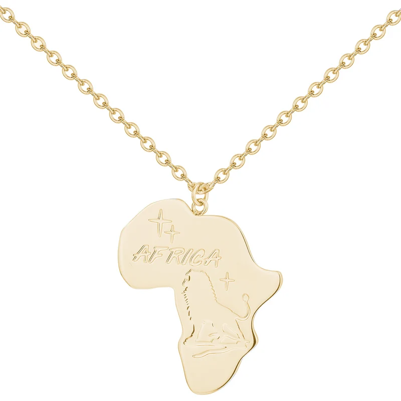 Collier PHEBUS Afrique Homme en Acier doré | 75-0310