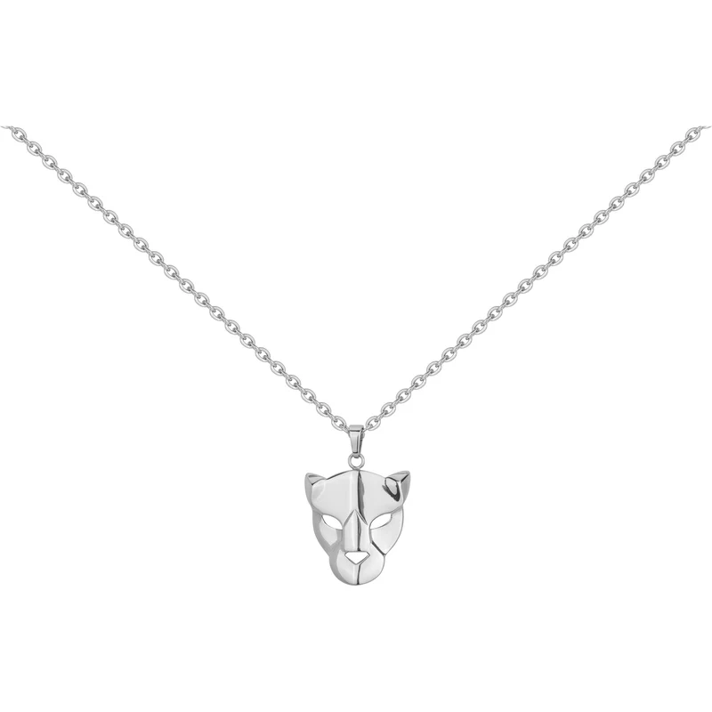 Collier PHEBUS Panthère Homme en Acier | 75-0286