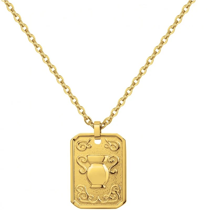 Collier PHEBUS Zodiaque Homme en Acier doré | 75-0242