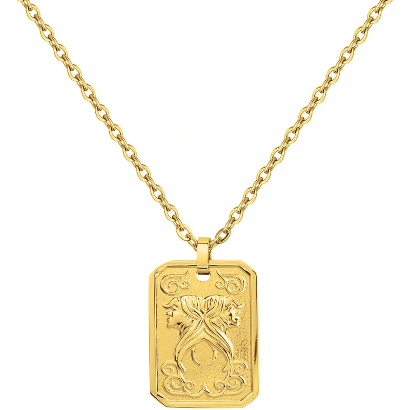 Collier PHEBUS Zodiaque Homme en Acier doré | 75-0236