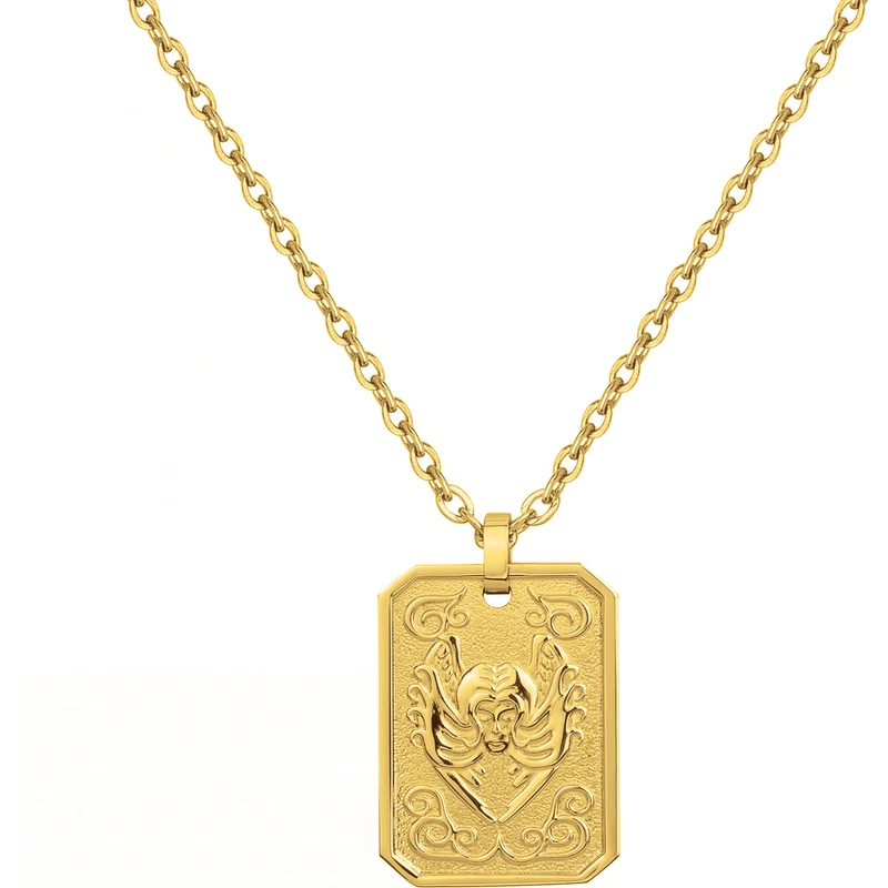 Collier PHEBUS Zodiaque Homme en Acier doré | 75-0232