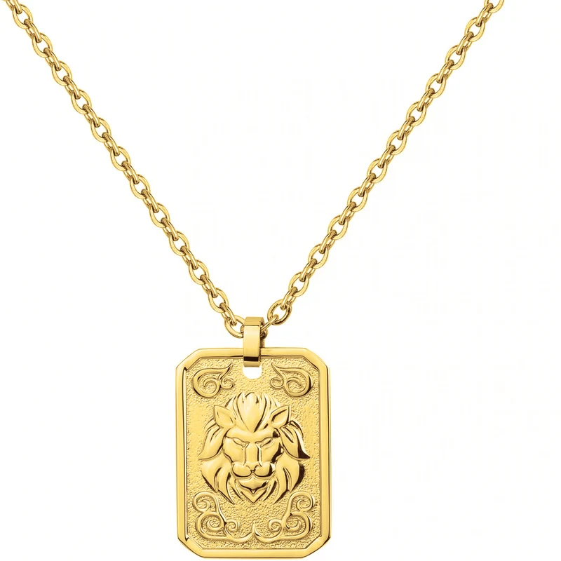 Collier PHEBUS Zodiaque Homme en Acier doré | 75-0230