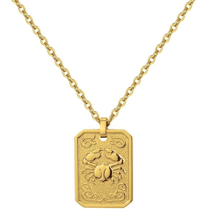 Collier PHEBUS Zodiaque Homme en Acier doré | 75-0224