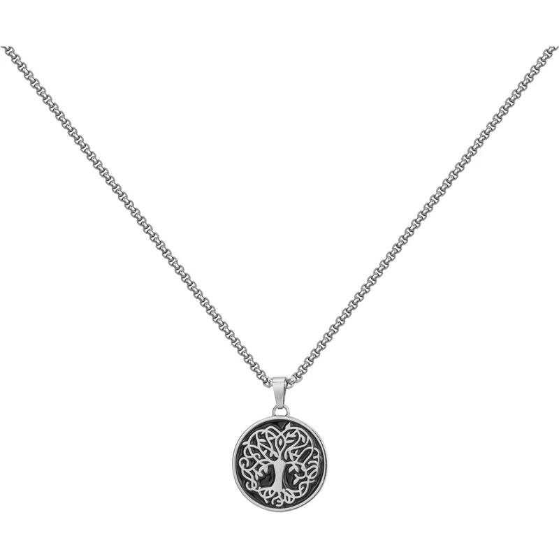 Collier PHEBUS Arbre Homme en Acier | 75-0217