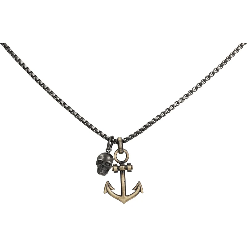 Collier PHEBUS Ancre Homme en Acier | 75-0192