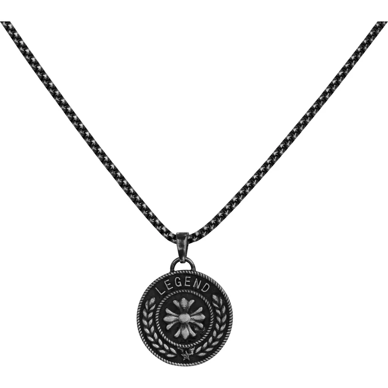 Collier PHEBUS Grec Homme en Acier | 75-0168