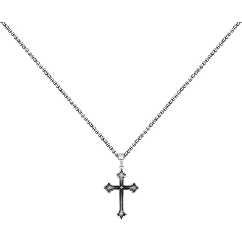Collier PHEBUS Jin Homme en Acier | 75-0154