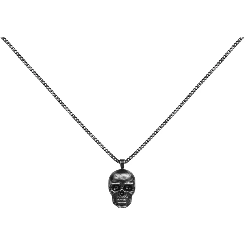 Collier PHEBUS Tête de mort Homme en Acier 316L | 75-0150