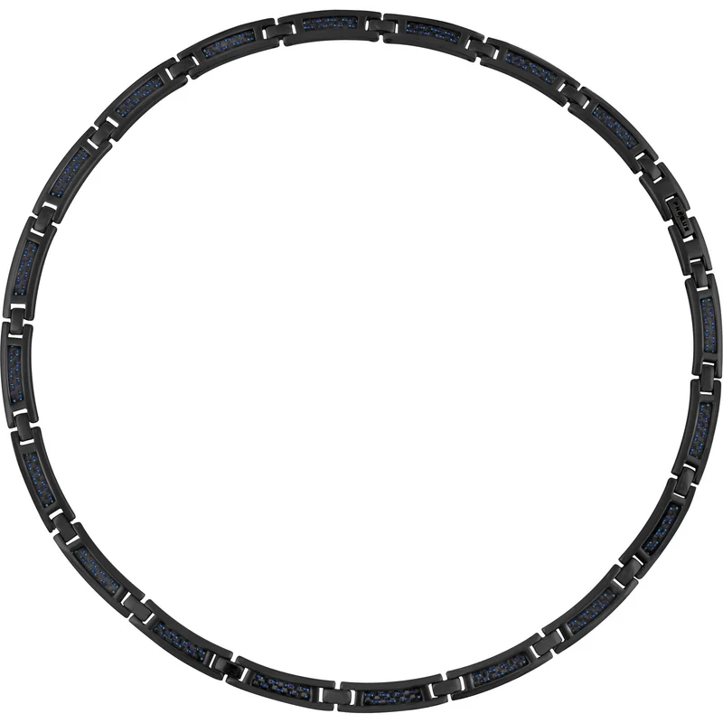 Collier PHEBUS Lélio Homme en Acier noir | 75-0138