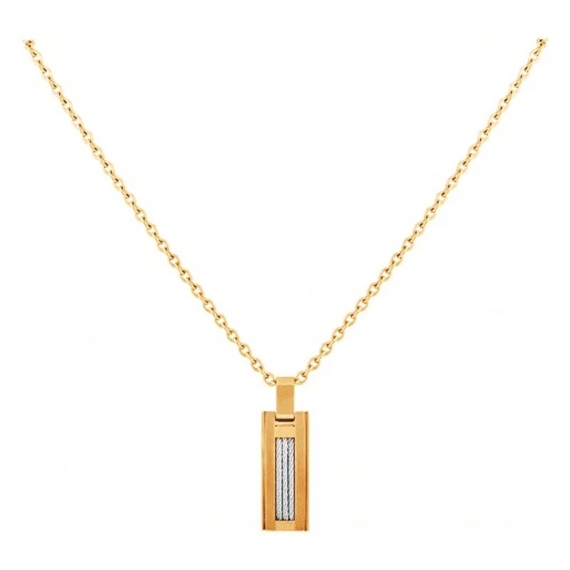 Collier PHEBUS Sasha Homme en Acier doré | 75-0123