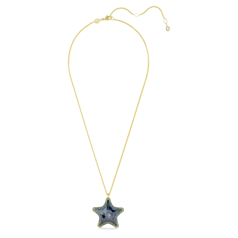 Pendentif Swarovski - SCS - Étoile de mer - Bleu & Doré