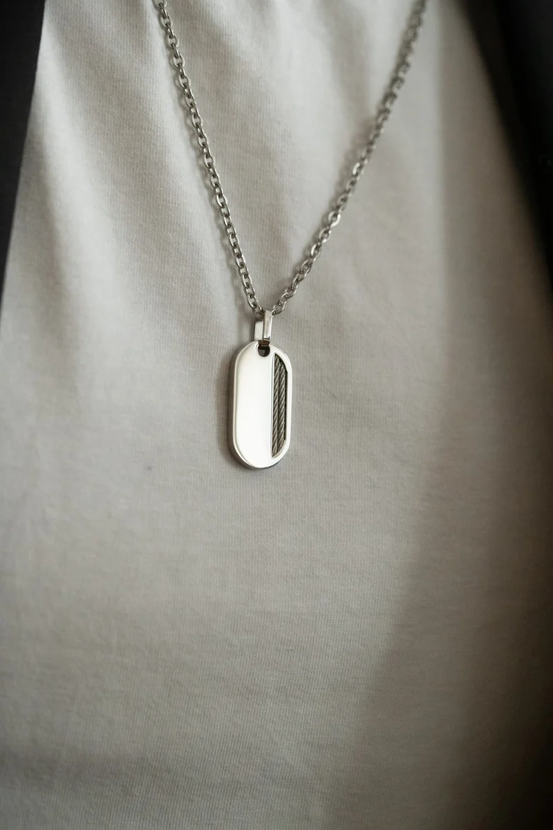 Collier PHEBUS Sashi Homme en Acier | 75-0130