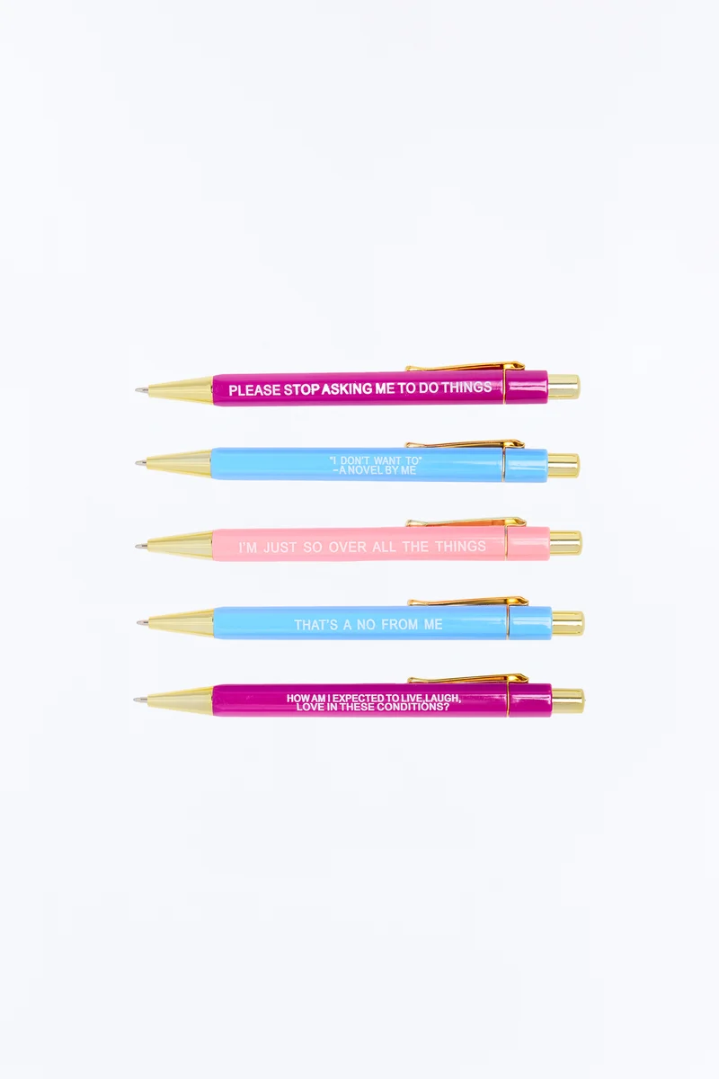 Over It Pens 5 Pack Set - Multi Color