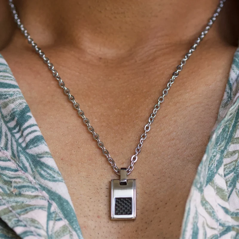 Collier PHEBUS Séverin Homme en Acier | 72-0003-N