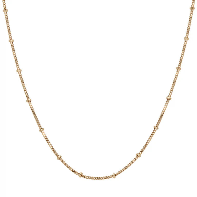 Sautoir boules 60 cm – Plaqué or | Azuline